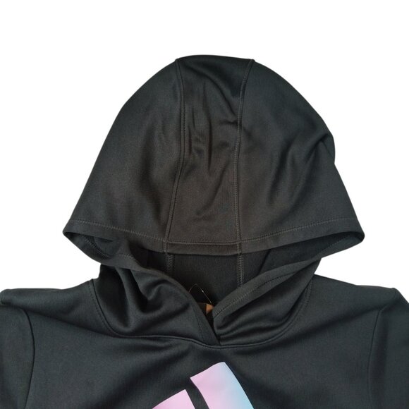 Adidas Kids Hyperreal Graphic Hoodie Drip Design Logo Girl's Size Large 14 NEW - Picture 4 of 6